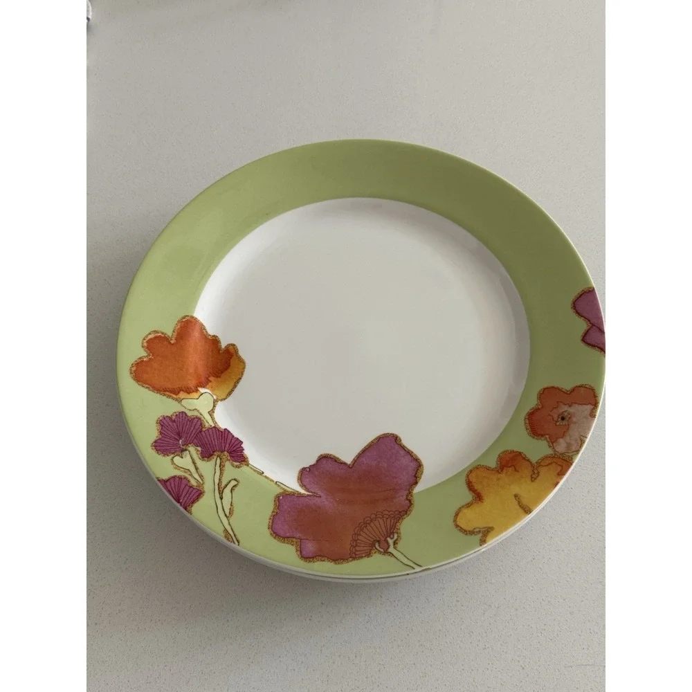 Lenox Floral Fusion Dinner Plates Stephanie Ryan Floral Design 11.5